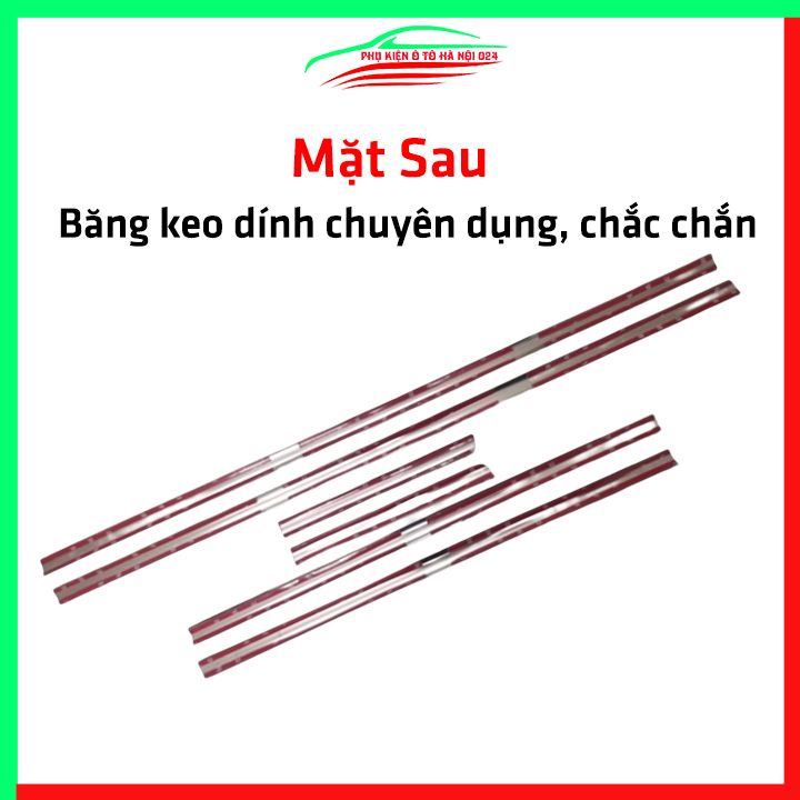 Bộ nẹp viền chân kính inox Getz Loại 6 Chi Tiết