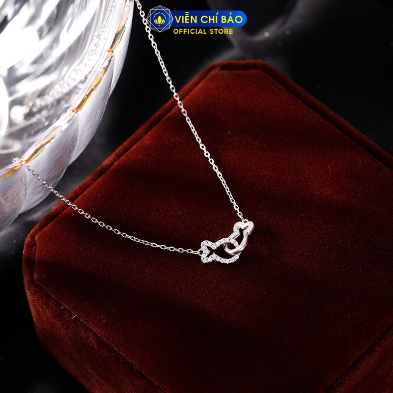 Lắc chân bạc nữ song ngư chất liệu bạc Thái 925 thời trang phụ kiện trang sức nữ Viễn Chí Bảo L500311