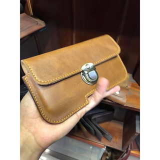 BAO DA ĐIỆN THOẠI ĐEO THẮT LƯNG DA BÒ