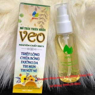 [Chuẩn] MỠ TRĂN Thiên Nhiên VEO Nguyên Chất 100%, Tinh Chất Mỡ Trăn Tinh Chất TRIỆT LÔNG VĨNH VIỄN, Sạch MỤN ĐẦU ĐEN