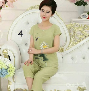Freeship 99k TQ_Bộ đũi in hoa sen