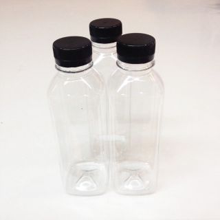 Chai nhựa PET đựng trà sữa 330ml - chai nhựa vuông 330ml