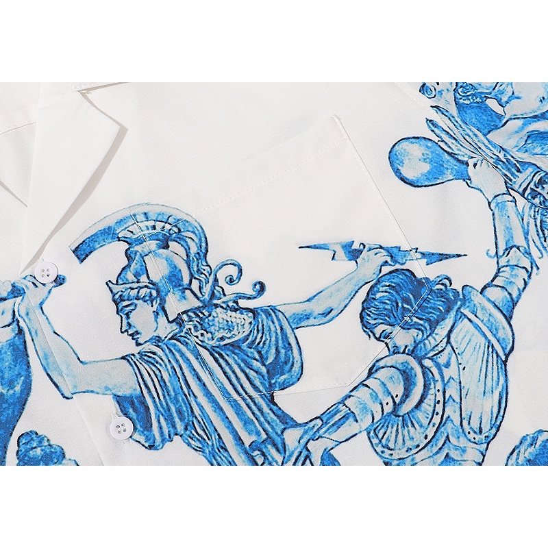 Prada Áo Thun cotton Ngắn Tay In Họa Tiết Thời Trang Cho Nam Nữ