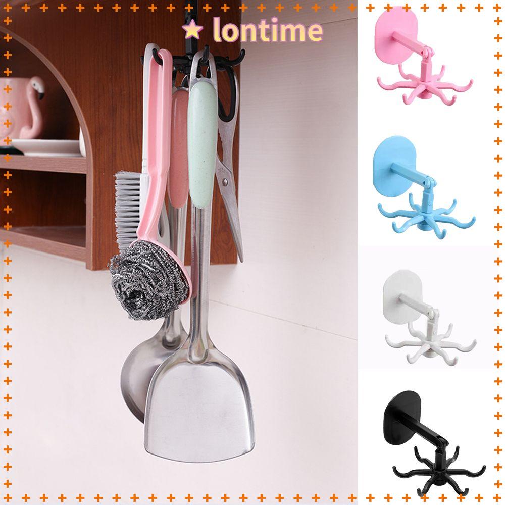 Giá treo đồ 6 móc đa năng xoay 360 độ có thể gấp gọn tiện dụng