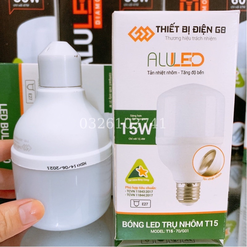 Bóng đèn led 15w - Bóng đèn siêu sáng, siêu tiết kiệm điện