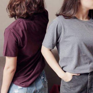 ÁO THUN UNISEX #AGE2X MÀU ĐỎ RƯỢU