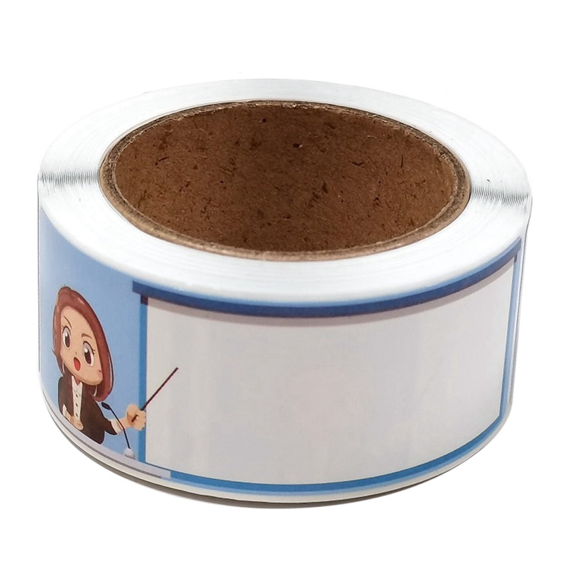 Cuộn 120 Nhãn Dán Trang Trí Chai Lọ Hình Gấu Hoạt Hình Dễ Thương