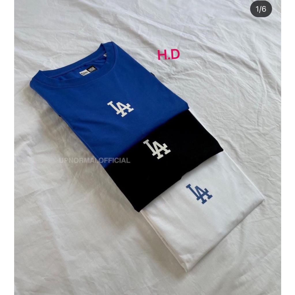 Áo phông tay lỡ hè  in chữ La form rộng dáng unisex chất cototn su phù hợp cả nam và nữ