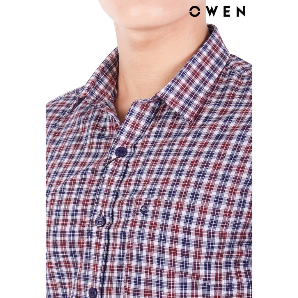 Áo sơ mi dài tay OWEN Regularfit Đỏ - AR20850DT