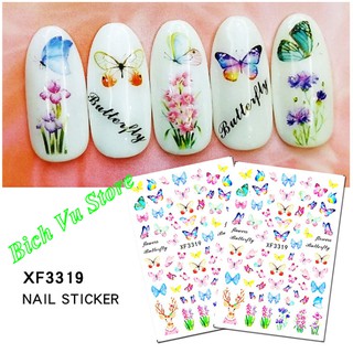 Sticker bướm dán móng 9k/tấm