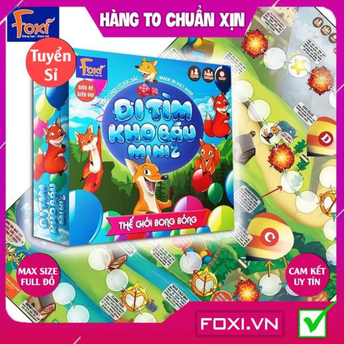 [FREESHIP HÀNG ĐẸP] Board game-Đi tìm kho báu mini 2 Foxi-đồ chơi phát triển tư duy-dễ chơi-vui nhộn-giá siêu rẻ