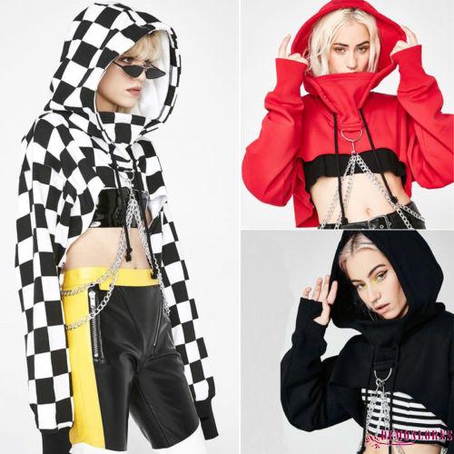 FREESHIP ĐƠN 99K_ Áo hoodie lửng dài tay phong cách quyến rũ dành cho nữ