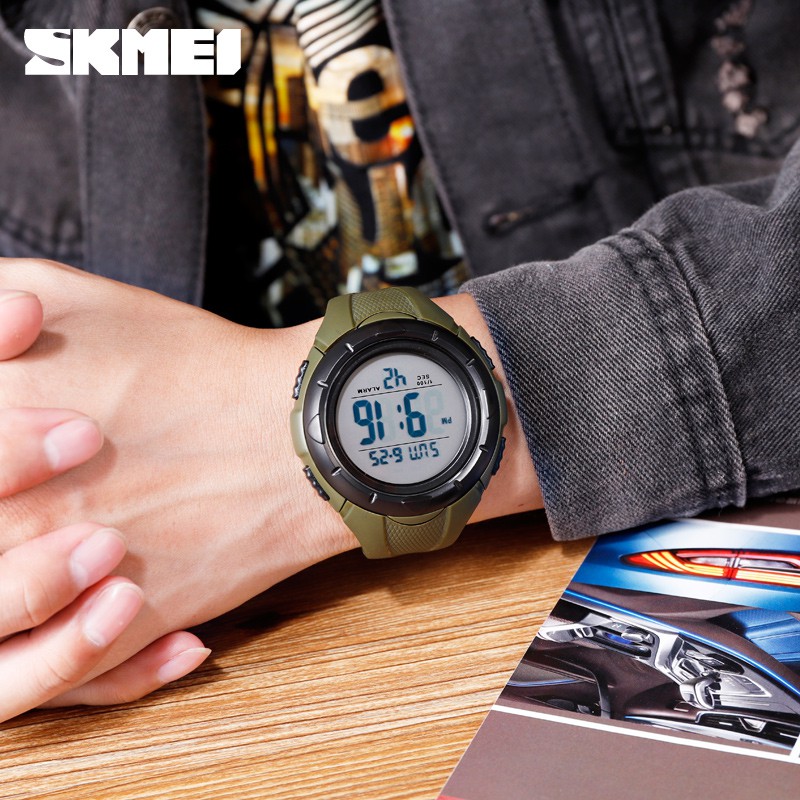 Đồng Hồ Điện Tử SKMEI 1535 Đa Năng Chống Thấm Nước Có Đèn LED Nền Dành Cho Nam