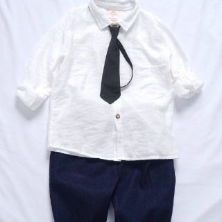 combo áo sơ mi  + quần + cà vat sz 2-8tuổi