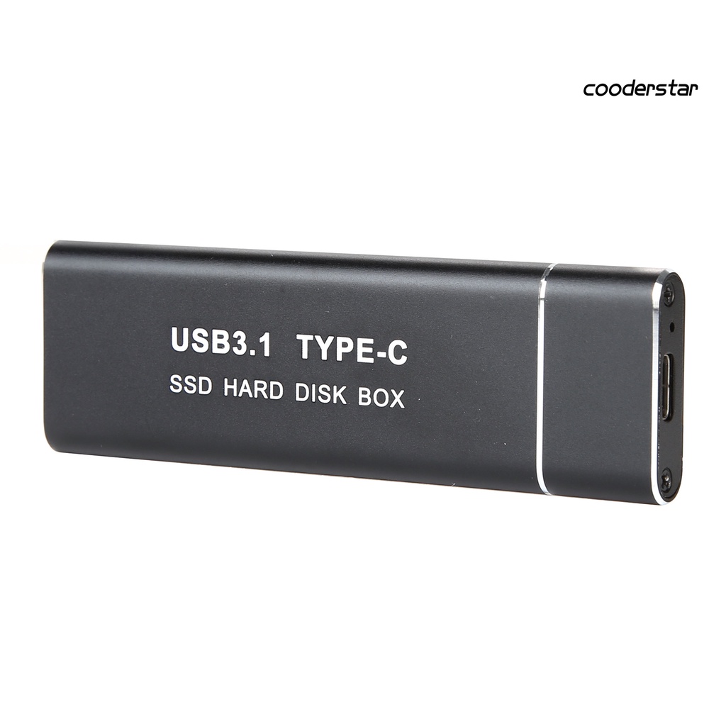 COOD-st Hard Drive Box USB3.1 to M.2 NGFF/NVME Dual Protocol Fast Transmission 10Gbps M.2 SSD Mobile Hard Drive Box