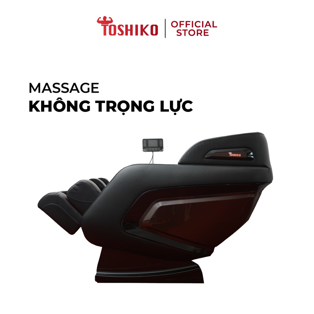 Ghế massage trị liệu toàn thân TOSHIKO T18 Bảo Hành 6 năm công nghệ con lăn 4D và túi khí Nhật Bản cao cấp