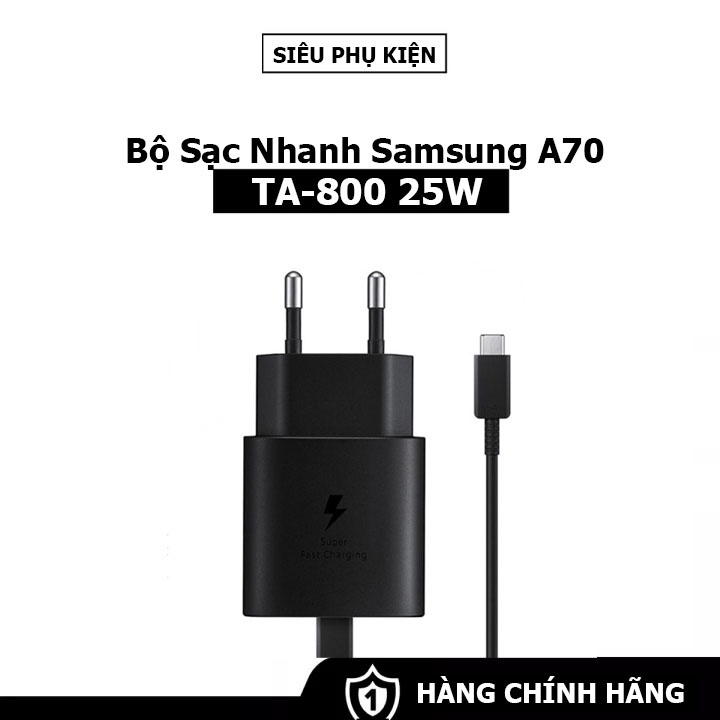 Bộ sạc 25W dành cho Samsung A70 - Chính hãng