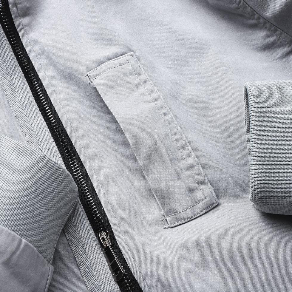 xả tết Áo Khoác Bóng Chày, Bomber Jacket Kaki HEBOZ Basic 3 màu - 00000759