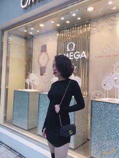 Đầm váy trơn body dài tay basic
