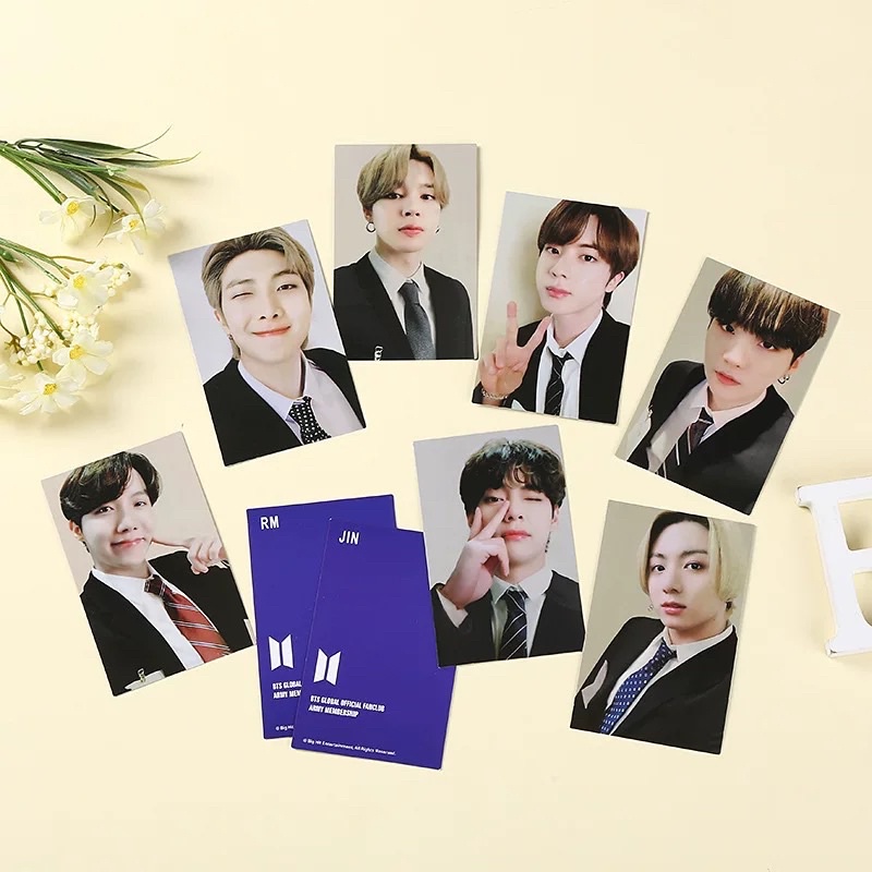 Miniphoto Card BTS trong ARMY MEMBERSHIP KIT 8 Hàng unoff