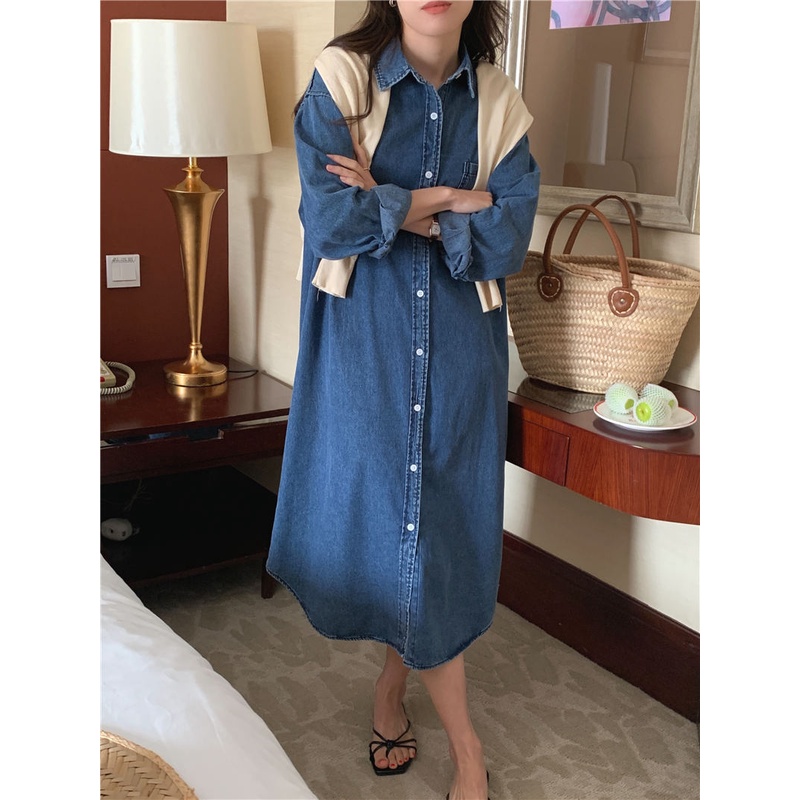 Đầm Denim DáNg DàI 49673