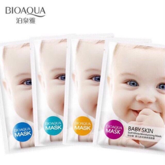 [Sẵn hàng chuẩn]  Combo 5 miếng Mask Baby skin BIOAQUA