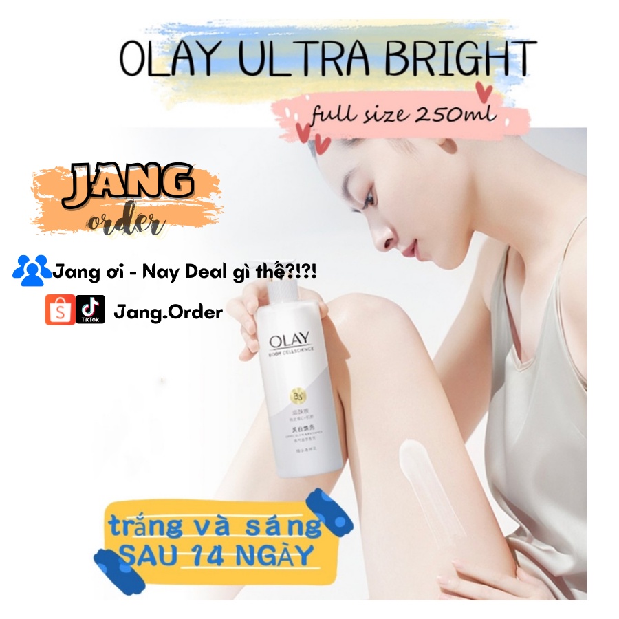 Sữa dưỡng thể Olay làm trắng - sáng da sau 14 ngày