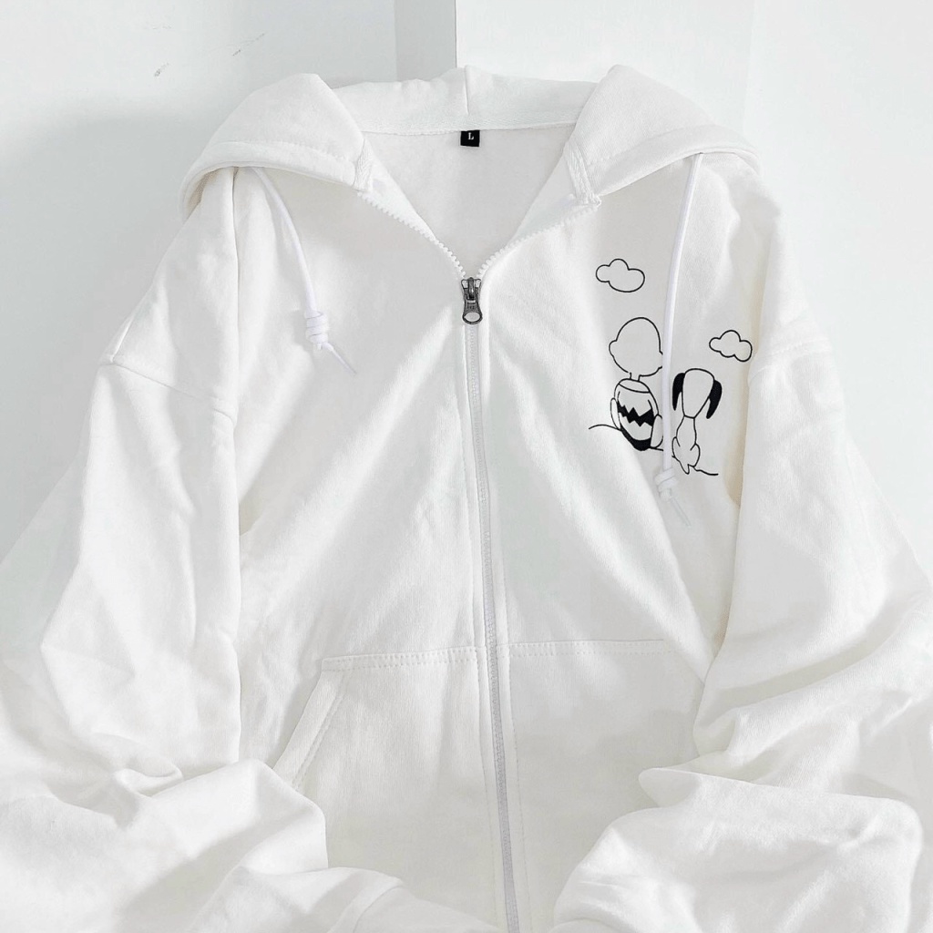 Áo HOODIE &amp; SWEATER Form Rộng Khóa Kéo Chất Nỉ Ngoại Mềm Mịn NEW KSB