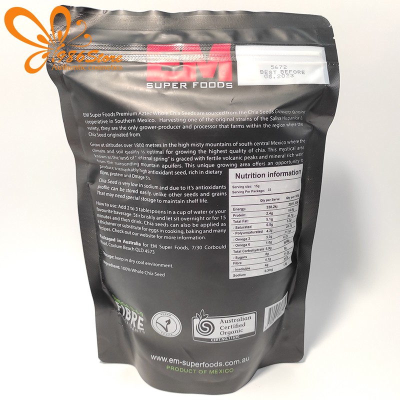 Hạt Chia Đen Black Bag 500g