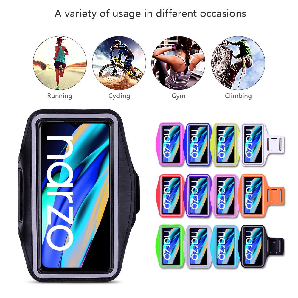 Ốp Điện Thoại Gắn Dây Đeo Tay Cho Realme Narzo 50 Pro 50A 50i Prime 30 30A