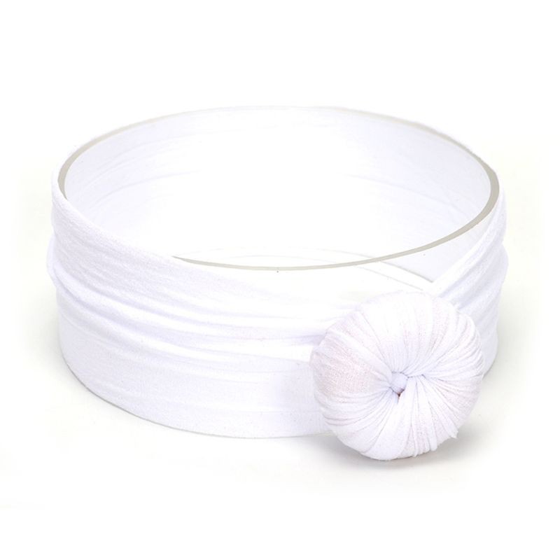 Băng đô vải màu trơn thiết kế xinh xắn cho bé gái