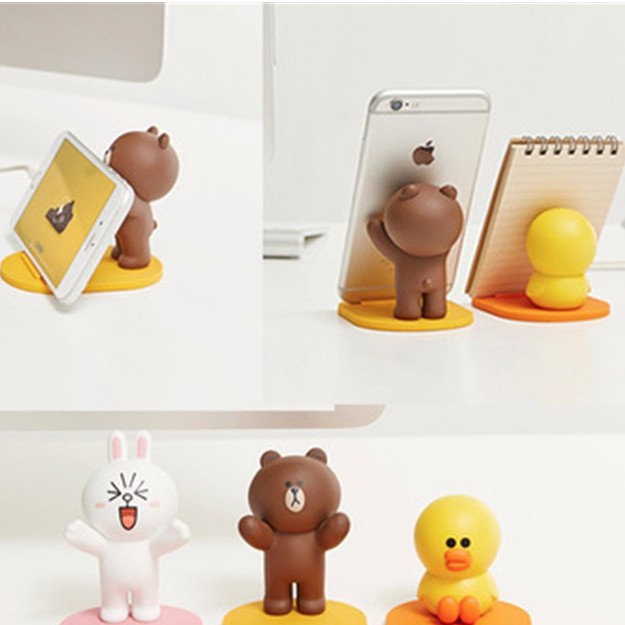 Giá đỡ điện thoại Thỏ cony, Gấu Brown, Vịt vàng siêu đáng yêu ( Giao hình ngẫu nhiên )