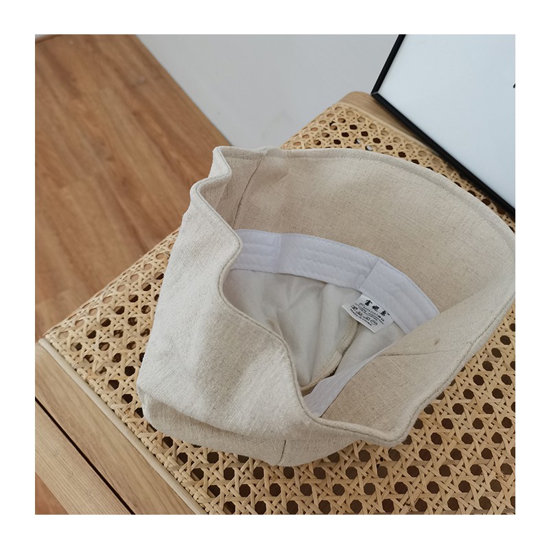 Nón xô Bucket trơn che mặt Retro Ulzzang Hàn Quốc Mũ nón Bucket Chống nắng Chất Cotton mềm Nhật Bản