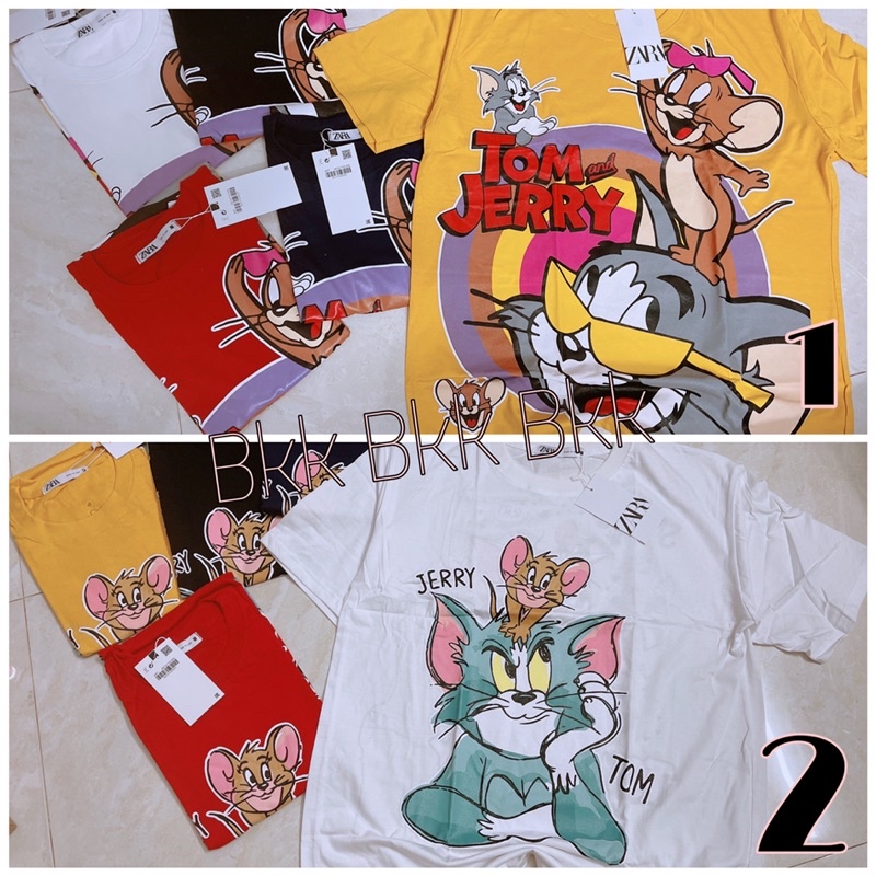 ÁO PHÔNG HOẠT HÌNH TOM & JERRY FORM RỘNG THÁI LAN