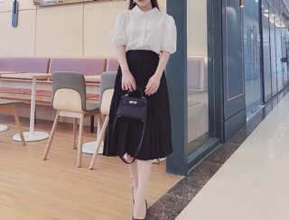 Sơ mi trắng tay bồng