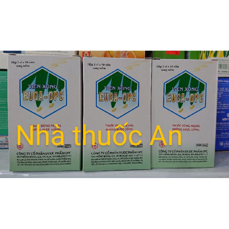 (30 viên) Viên xông Euca Vim Báo Gấm hộp 20-40 viên