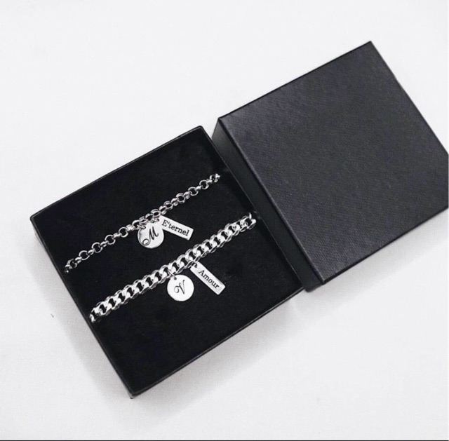 Lắc tay bạc đôi TLEE theo yêu cầu LT0157