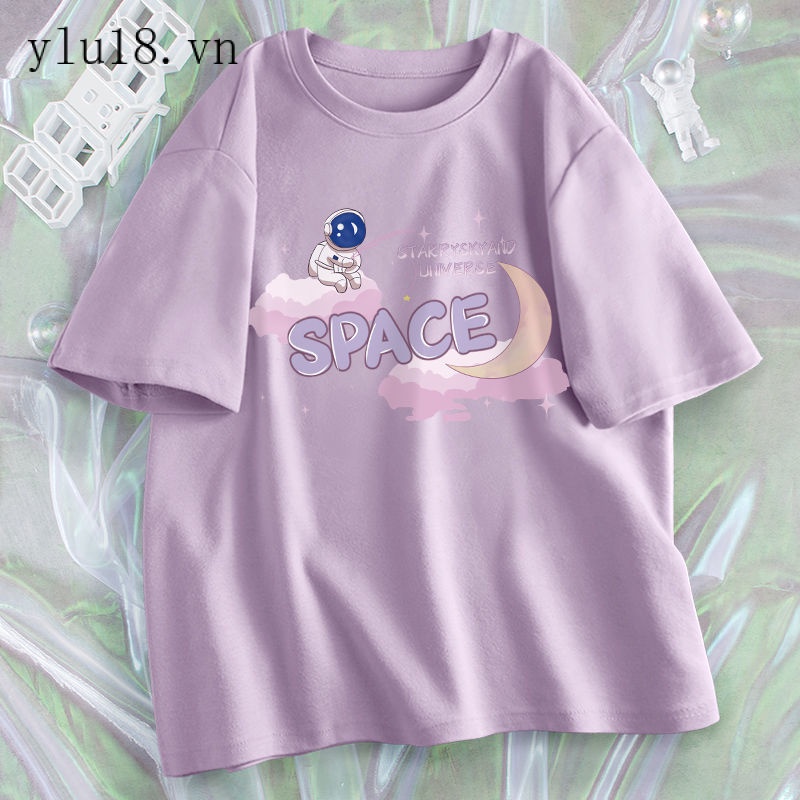 Mới Áo Thun Cotton Tay Lỡ Dáng Rộng Thời Trang Mùa Hè Dành Cho Nữ 2022