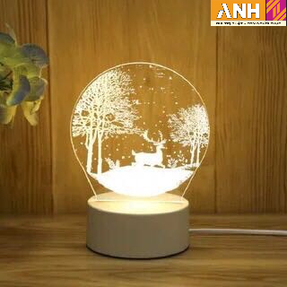 Đèn ngủ LED 3D trang trí - quà tặng độc đáo(đế USB)