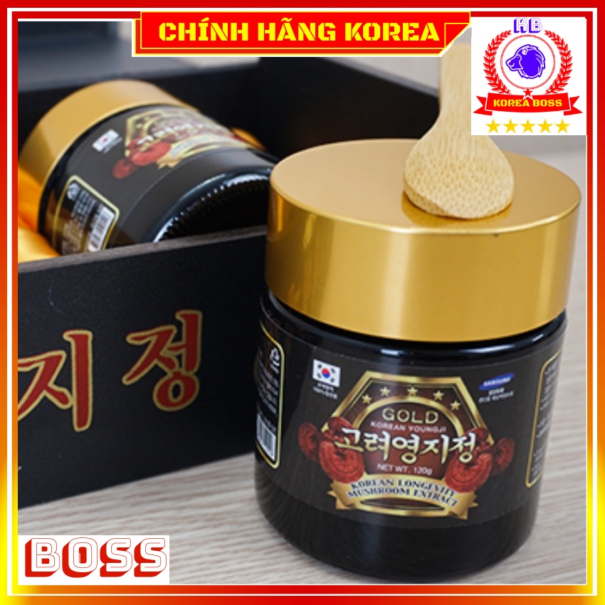 Cao Linh Chi Hộp Gỗ Đen Hàn Quốc, Hộp 3 lọ x 120g