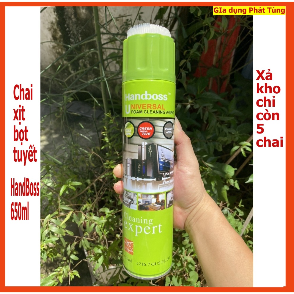 Chai xịt bọt tuyết HANDBOSS tẩy rửa đa năng  | chai vệ sinh laptop/ô tô/ đồ gia dụng