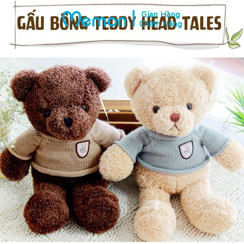 [Mã LIFEM1 giảm 50k đơn 99k] Gấu Bông Teddy Head Tales Mini Nhồi Gòn Cao Cấp Memon