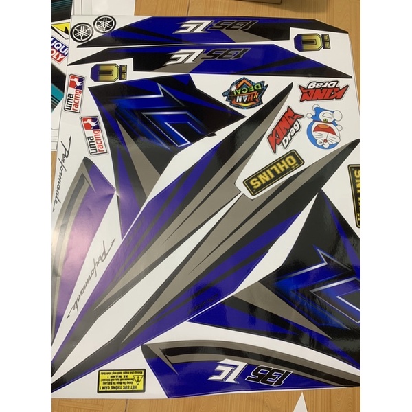 Tem exciter 135 lc xanh đen