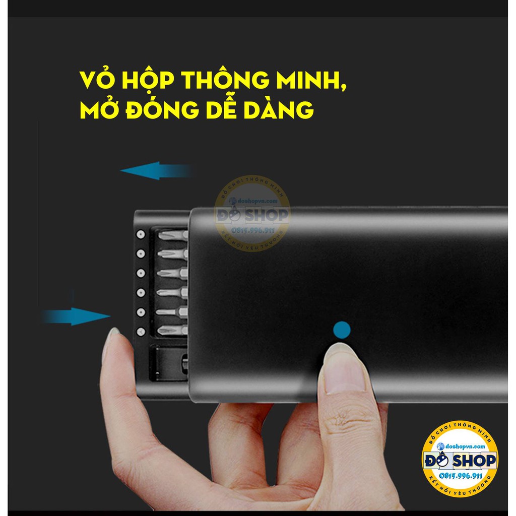 [Hộp Nhôm] Tô Vít Đa Năng Thông Minh Đầu Nam Châm Chính Sác Cao Sửa Điện Thoại Laptop Các Thiết Bị Điện Tử 24 Đầu Vít