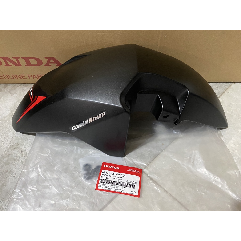 Bộ chắn bùn trước - dè trước HONDA AIR BLADE 125 năm 2015-2016 màu Đen nhám. *NHA76M* 61110K66V90ZA