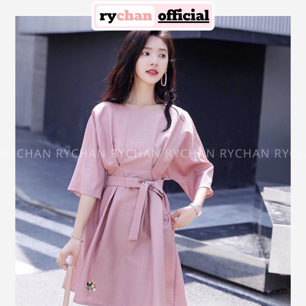 [ẢNH THẬT CUỐI] DX922 - Đầm Xòe Tiểu Thư Cột Eo Nút Sau