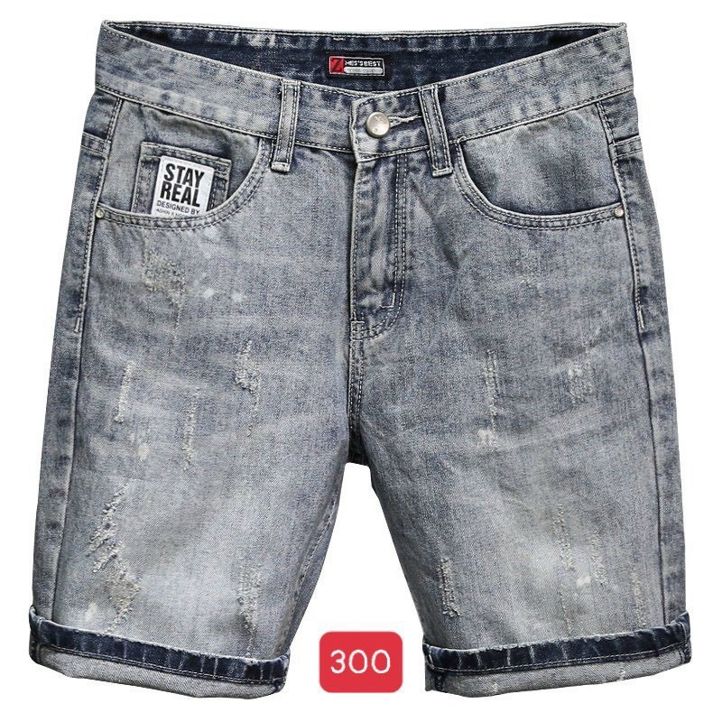 Quần Short Jean Nam ❤️FREESHIP❤️Quần Đùi Nam Chất Bò co giãn cao cấp họa tiết vẩy sơn in chữ đẹp Tô Tồ Shop - QSJNM209 | BigBuy360 - bigbuy360.vn