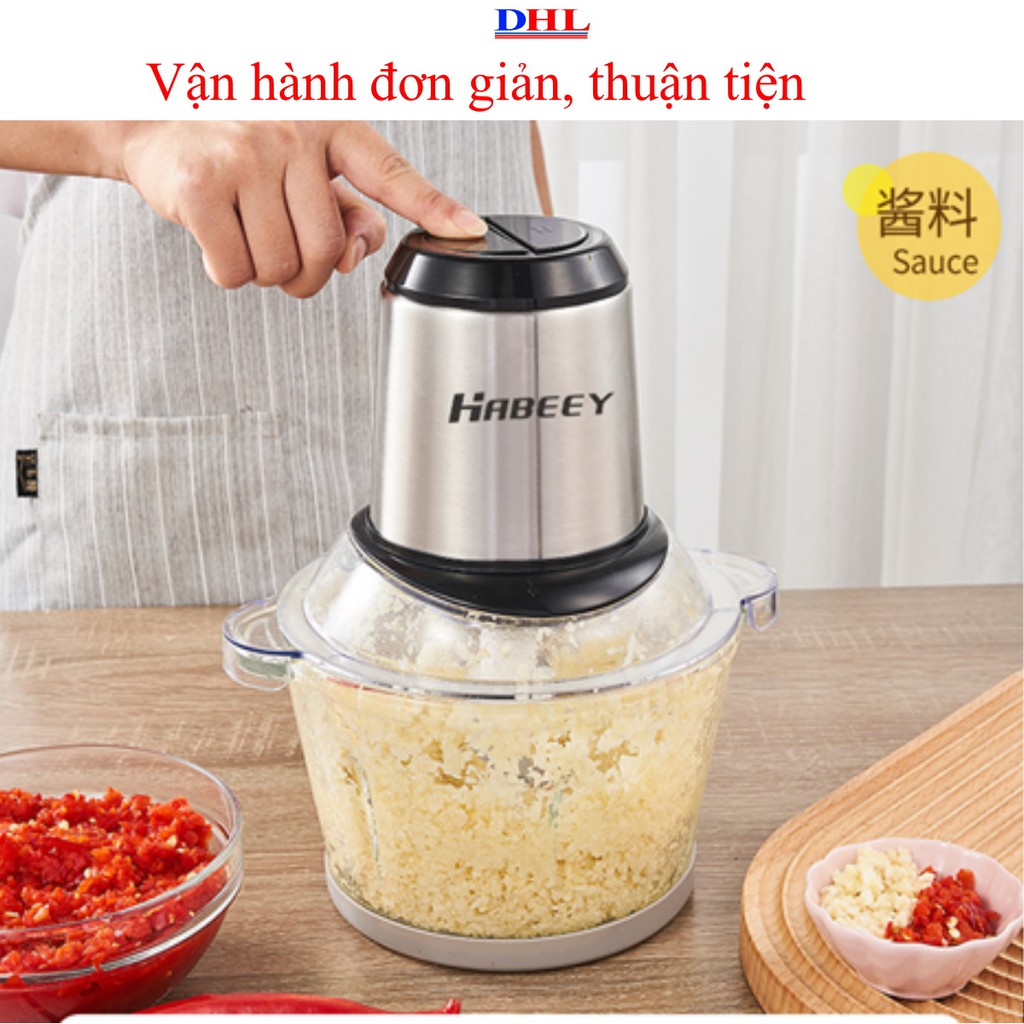 [Mã ELMS5 giảm 7% đơn 300K] Máy xay thịt, máy xay đa năng chính hãng HaBeey - CF-SR08 2l