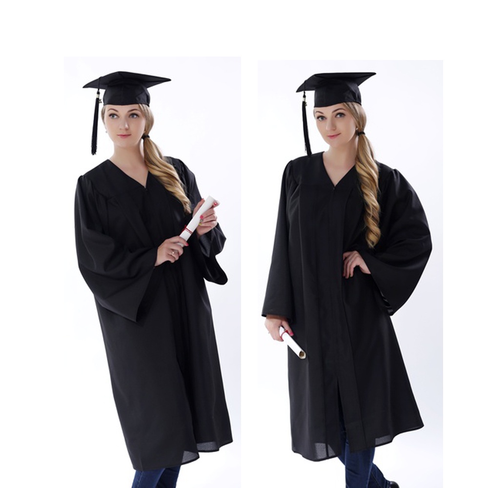 Bộ áo choàng tốt nghiệp phối tua rua kèm nón tốt nghiệp