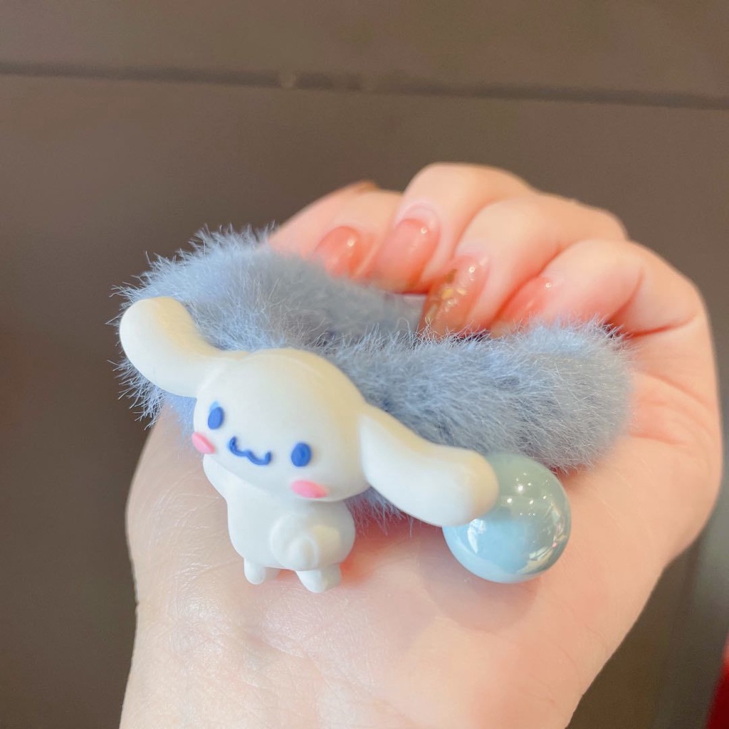 Dây Cột Tóc Lông Nhung Dễ Thương Xinh Xắn Dành Cho Nữ